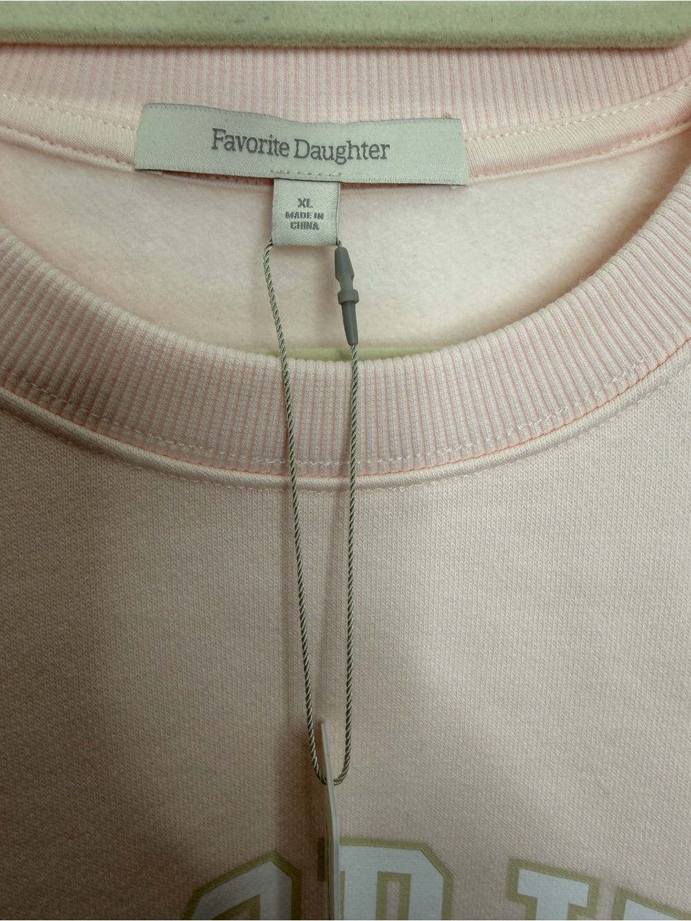 Favorite Daughter Collegiate Sweatshirt in
Light Pink Sz XL - Picture 10 of 10